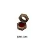Black Walnut Wooden Engagement Ring Bearer Box, Solid Wood Square Double Rings Boxes for Wedding Ceremony Rings Storage Black Walnut Wooden Engagement Ring Bearer Box, Solid Wood Square Double Rings Boxes for Wedding Ceremony Rings Storage