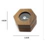Black Walnut Wooden Engagement Ring Bearer Box, Solid Wood Square Double Rings Boxes for Wedding Ceremony Rings Storage