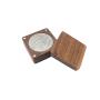 Solid wood black walnut commemorative coin badge medal gift boxes mini portable coin storage boxes magnetic suction single pack