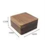 Solid wood black walnut commemorative coin badge medal gift boxes mini portable coin storage boxes magnetic suction single pack