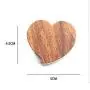 Black walnut love-shaped ring boxes wooden ring jewelry boxes ins style wooden boxes jewelry wooden packaging box