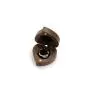 Black walnut love-shaped ring boxes wooden ring jewelry boxes ins style wooden boxes jewelry wooden packaging box