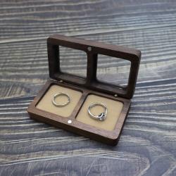 New walnut jewelry boxes jewelry storage boxes ring boxes pair ring boxes necklace storage window jewelry box