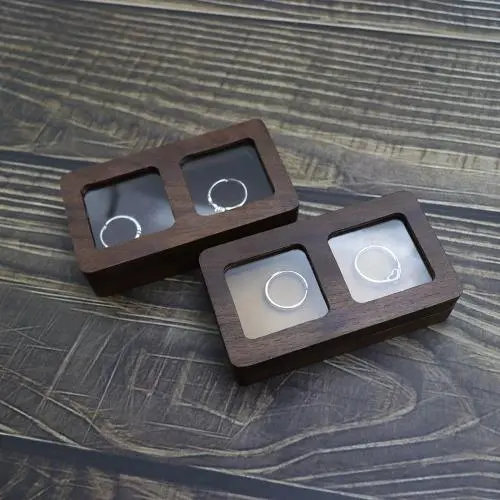 New walnut jewelry boxes jewelry storage boxes ring boxes pair ring boxes necklace storage window jewelry box New walnut jewelry boxes jewelry storage boxes ring boxes pair ring boxes necklace storage window jewelry box