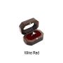 Chinese retro solid wood black walnut pair ring ring boxes creative wedding proposal ceremony high-end acrylic jewelry box