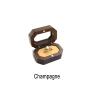 Chinese retro solid wood black walnut pair ring ring boxes creative wedding proposal ceremony high-end acrylic jewelry box