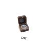 Black Walnut Wooden Engagement Ring Bearer Box, Solid Wood Square Double Rings Boxes for Wedding Ceremony Rings Storage