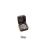 Black Walnut Wooden Engagement Ring Bearer Box, Solid Wood Square Double Rings Boxes for Wedding Ceremony Rings Storage