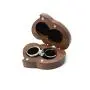 Double love proposal ring boxes black walnut solid wood pair ring jewelry storage boxes diamond ring boxes laser MR+MRS Double love proposal ring boxes black walnut solid wood pair ring jewelry storage boxes diamond ring boxes laser MR+MRS