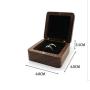 Black walnut vintage jewelry pair ring boxes ear stud earrings ring packaging storage gift boxes jewelry earrings diamond ring box