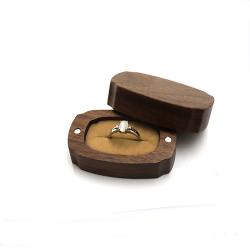 Black walnut vintage ring boxes wooden ring jewelry boxes ins style wooden boxes jewelry wooden packaging box