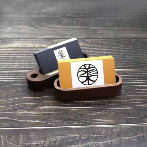 Solid wood creative business card boxes desktop personality wooden business card shelf table card stand for men and women business large capacity Solid wood creative business card boxes desktop personality wooden business card shelf table card stand for men and women business large capacity