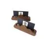 Front desk business office black walnut log creative cloud business card holder solid wood business card holder business card card storage box