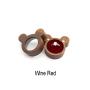 Proposal cartoon single ring boxes wedding solid wood jewelry Mickey storage boxes transparent creative retro wooden diamond ring box