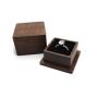 Wooden boxes walnut heaven and earth cover jewelry storage proposal ring pair ring jewelry diamond ring gift boxes jewelry box