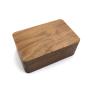 Black walnut solid wood retro rectangular small wooden boxes storage jewelry postcard collection exquisite wooden packaging gift box