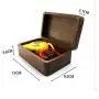 Black walnut solid wood retro rectangular small wooden boxes storage jewelry postcard collection exquisite wooden packaging gift box Black walnut solid wood retro rectangular small wooden boxes storage jewelry postcard collection exquisite wooden packaging gift box