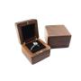 Proposal square chamfered single ring boxes black vintage solid wood jewelry packaging gift boxes ring ear stud necklace box