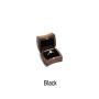 Square Fashion Black Walnut Ring Boxes Jewelry Boxes Creative Wooden Ring Boxes Jewelry Storage Boxes Flannel Lining