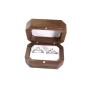 Wedding proposal pair ring boxes black walnut solid wood diamond ring ring boxes jewelry packaging wooden boxes ear stud earring box