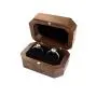Wedding proposal pair ring boxes black walnut solid wood diamond ring ring boxes jewelry packaging wooden boxes ear stud earring box Wedding proposal pair ring boxes black walnut solid wood diamond ring ring boxes jewelry packaging wooden boxes ear stud earring box