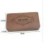 MR+MRS Laser Laser Square Ring Small Jewelry Storage Gift Boxes Necklace Stud Earrings Jewelry Solid Wood Packaging