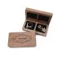 MR+MRS Laser Laser Square Ring Small Jewelry Storage Gift Boxes Necklace Stud Earrings Jewelry Solid Wood Packaging