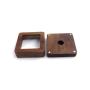 Chinese retro black walnut button corsage storage boxes creative high-end wooden ring earrings earrings jewelry box