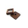 Chinese retro black walnut button corsage storage boxes creative high-end wooden ring earrings earrings jewelry box