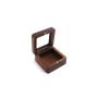 Chinese retro black walnut button corsage storage boxes creative high-end wooden ring earrings earrings jewelry box