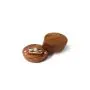 Proposal ring boxes wedding etiquette oval single ring storage boxes simple creative retro wooden buckle diamond ring box