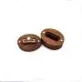 Proposal ring boxes wedding etiquette oval single ring storage boxes simple creative retro wooden buckle diamond ring box