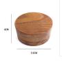 Proposal ring boxes wedding etiquette oval single ring storage boxes simple creative retro wooden buckle diamond ring box