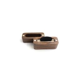 Factory direct sale solid wood guitar pick boxes black walnut guitar pick boxes wooden storage pick boxes set