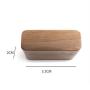 Factory direct sale solid wood guitar pick boxes black walnut guitar pick boxes wooden storage pick boxes set