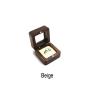 Black walnut flannel ring boxes badge boxes jewelry boxes square log pair ring acrylic jewelry boxes wholesale