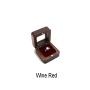 Black walnut flannel ring boxes badge boxes jewelry boxes square log pair ring acrylic jewelry boxes wholesale