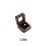 Black walnut flannel ring boxes badge boxes jewelry boxes square log pair ring acrylic jewelry boxes wholesale