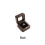 Black walnut flannel ring boxes badge boxes jewelry boxes square log pair ring acrylic jewelry boxes wholesale