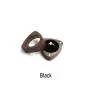 Solid wood high-end wedding proposal ring jewelry boxes black walnut wooden small portable pair ring storage box