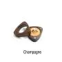 Solid wood high-end wedding proposal ring jewelry boxes black walnut wooden small portable pair ring storage box