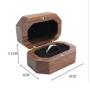 We are married golden velvet bag diamond ring boxes engagement jewelry packaging wooden ring box