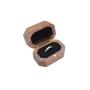 We are married golden velvet bag diamond ring boxes engagement jewelry packaging wooden ring box