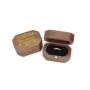 We are married golden velvet bag diamond ring boxes engagement jewelry packaging wooden ring box
