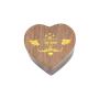 Gold MY QUEEN Love Black Walnut Ring Boxes Ring Stud Earrings Jewelry Storage Flannel Bag