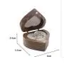 Gold MY QUEEN Love Black Walnut Ring Boxes Ring Stud Earrings Jewelry Storage Flannel Bag