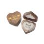 Gold MY QUEEN Love Black Walnut Ring Boxes Ring Stud Earrings Jewelry Storage Flannel Bag
