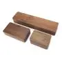 Walnut Jewelry Three-piece Storage Gift Boxes Ring Necklace Stud Earrings Packaging Solid Wood Boxes Diamond Ring Box Walnut Jewelry Three-piece Storage Gift Boxes Ring Necklace Stud Earrings Packaging Solid Wood Boxes Diamond Ring Box