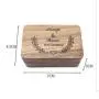 Rectangular double ring boxes solid wood black walnut ring jewelry earrings necklace packaging storage gift boxes with flannel bag