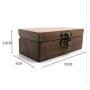 New horn lock copper hinge black walnut pair ring boxes engagement ring ear stud earrings jewelry storage box